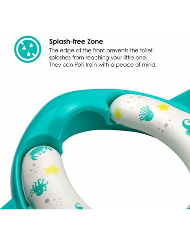 BN-BBL-B0112-P,Reductor toaleta, BBluv, Poti, Cu perna confortabila si detasabila, Fara BPA, Pink