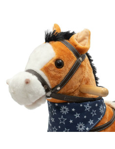 BN-46441,Calut balansoar din plus, Baby Mix, Cu efecte de miscare a gurii si a cozii, Cu melodie de cowboy si efect de galop, Ma 2