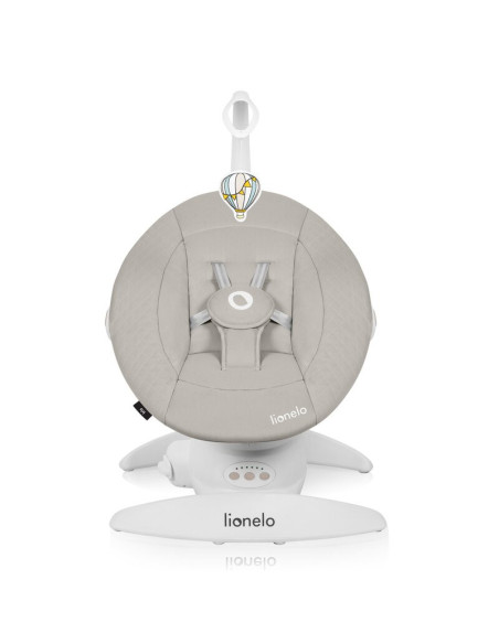 BN-LO-IRIS_BEIGE_SAND,Balansoar, Lionelo, Iris, 2 in 1, Rotire 360 grade, Electric, Cu 3 moduri de leganare, Cu 5 trepte de vite