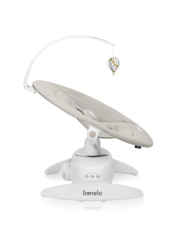 BN-LO-IRIS_BEIGE_SAND,Balansoar, Lionelo, Iris, 2 in 1, Rotire 360 grade, Electric, Cu 3 moduri de leganare, Cu 5 trepte de vite