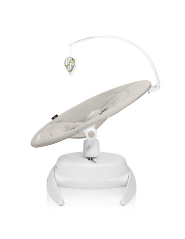 BN-LO-IRIS_BEIGE_SAND,Balansoar, Lionelo, Iris, 2 in 1, Rotire 360 grade, Electric, Cu 3 moduri de leganare, Cu 5 trepte de vite