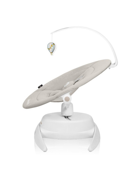 BN-LO-IRIS_BEIGE_SAND,Balansoar, Lionelo, Iris, 2 in 1, Rotire 360 grade, Electric, Cu 3 moduri de leganare, Cu 5 trepte de vite