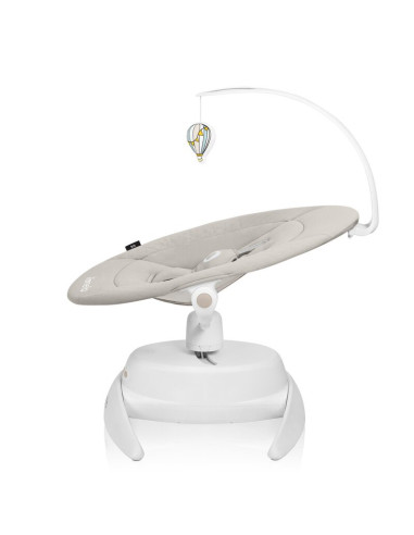 BN-LO-IRIS_BEIGE_SAND,Balansoar, Lionelo, Iris, 2 in 1, Rotire 360 grade, Electric, Cu 3 moduri de leganare, Cu 5 trepte de vite