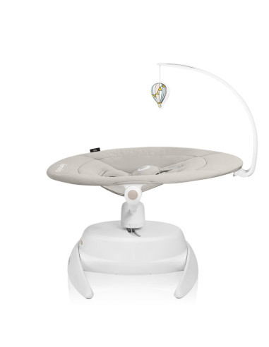 BN-LO-IRIS_BEIGE_SAND,Balansoar, Lionelo, Iris, 2 in 1, Rotire 360 grade, Electric, Cu 3 moduri de leganare, Cu 5 trepte de vite