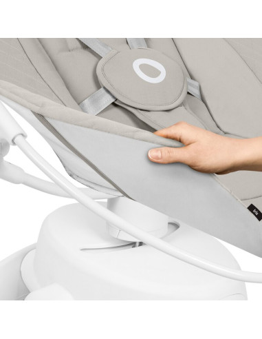 BN-LO-IRIS_BEIGE_SAND,Balansoar, Lionelo, Iris, 2 in 1, Rotire 360 grade, Electric, Cu 3 moduri de leganare, Cu 5 trepte de vite