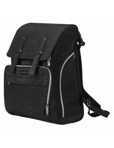 BN-48976,Rucsac pentru mamici, FreeON, Black Edition, Cu salteluta de schimbat scutece, Spatios, Cu buzunare laterale, Negru