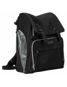 BN-48976,Rucsac pentru mamici, FreeON, Black Edition, Cu salteluta de schimbat scutece, Spatios, Cu buzunare laterale, Negru