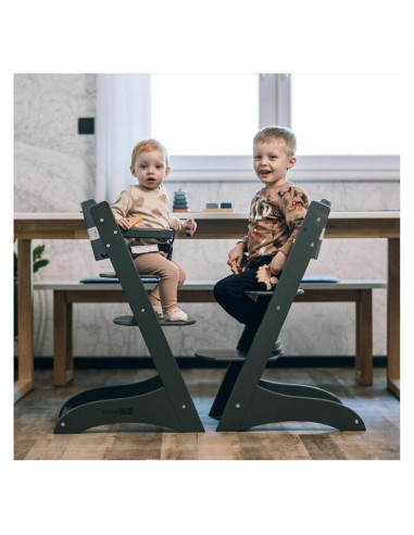 BN-44428,Scaun de masa, FreeON, Lunch, 2 in 1, Din lemn, Cu sezutul si suportul de picioare reglabile pe inaltime, Pana la 50 kg
