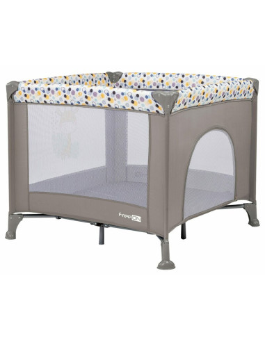 BN-80883,Tarc de joaca, FreeON, Patrat, Pliabil, Intrare cu fermoar, Laterale din plasa, 93x93x87 cm, Pana la 15 kg, 6 luni+, Gr