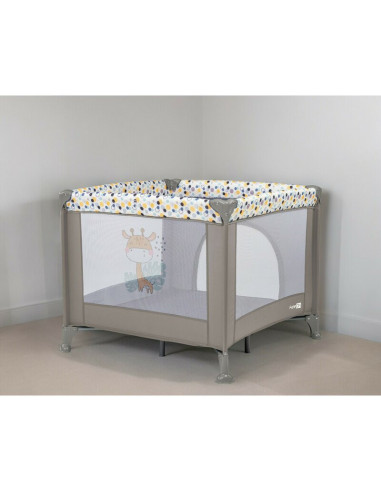 BN-80883,Tarc de joaca, FreeON, Patrat, Pliabil, Intrare cu fermoar, Laterale din plasa, 93x93x87 cm, Pana la 15 kg, 6 luni+, Gr