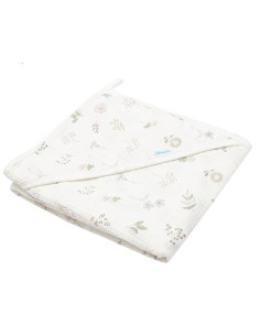 BN-55503,Prosop cu gluga, New Baby, Zoe, Din muselina, 90x90 cm, 0 luni+, Multicolor