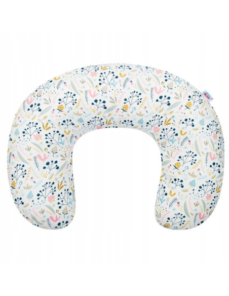 BN-46828,Perna alaptare, New Baby, Cranberries, Cu husa detasabila, Din bumbac, 125x16 cm, Multicolor