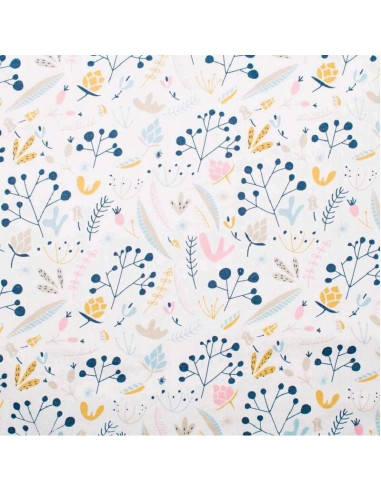 BN-46828,Perna alaptare, New Baby, Cranberries, Cu husa detasabila, Din bumbac, 125x16 cm, Multicolor