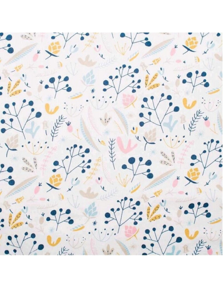 BN-46828,Perna alaptare, New Baby, Cranberries, Cu husa detasabila, Din bumbac, 125x16 cm, Multicolor