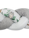 BN-50151,Protectie laterala, New Baby, Animale, Pentru patut, Tip Bumper impletit, Din muselina, Din materiale certificate Oeko 