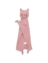 BN-53497,Jucarie textila, New Baby, Baby Cat, Pentru bebelusi, Moale, Din muselina, 100% bumbac,30x30 cm, Pink