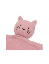 BN-53497,Jucarie textila, New Baby, Baby Cat, Pentru bebelusi, Moale, Din muselina, 100% bumbac,30x30 cm, Pink