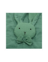 BN-53517,Jucarie textila, New Baby, Baby Rabbit, Pentru bebelusi, Moale, Din muselina, 100% bumbac,30x30 cm, Green