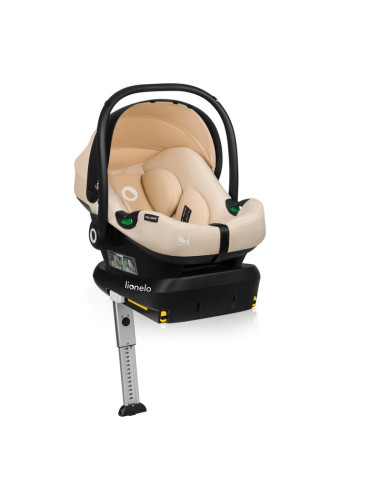 BN-LO-ASTRID_I-SIZE_BEIGE+BASE_BLACK,Scoica auto, Lionelo, i-Size Astrid, Include baza Isofix, 0-13 Kg, 40-87 cm, Cu maner si ca