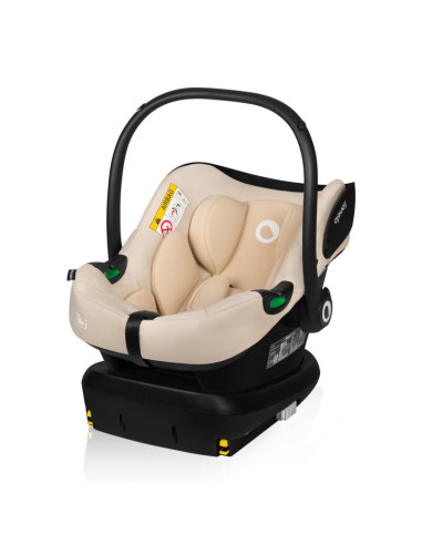 BN-LO-ASTRID_I-SIZE_BEIGE+BASE_BLACK,Scoica auto, Lionelo, i-Size Astrid, Include baza Isofix, 0-13 Kg, 40-87 cm, Cu maner si ca