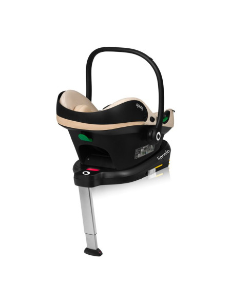 BN-LO-ASTRID_I-SIZE_BEIGE+BASE_BLACK,Scoica auto, Lionelo, i-Size Astrid, Include baza Isofix, 0-13 Kg, 40-87 cm, Cu maner si ca