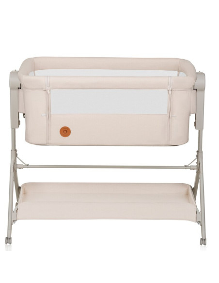 BN-LO-LEONIE_PLUS_BEIGE_SAND,Patut co-sleeper, Lionelo, Leonie Plus, Pliabil, Cu sistem de leganare, Cu setare unghiulara, Regla