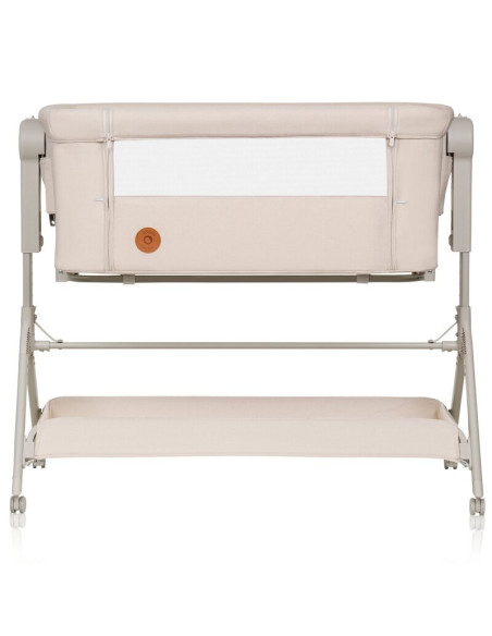 BN-LO-LEONIE_PLUS_BEIGE_SAND,Patut co-sleeper, Lionelo, Leonie Plus, Pliabil, Cu sistem de leganare, Cu setare unghiulara, Regla