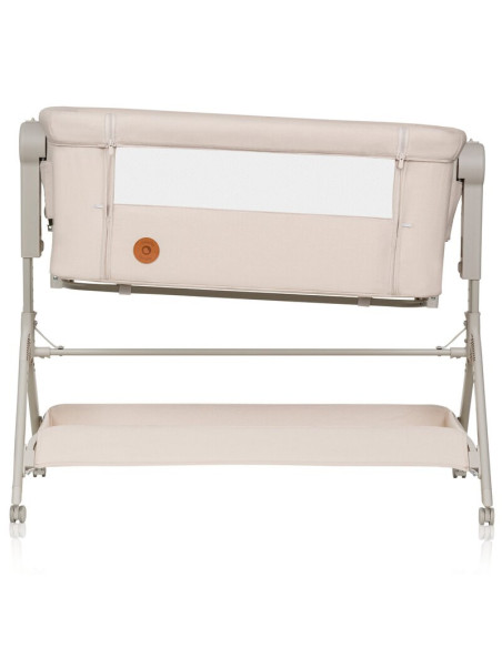 BN-LO-LEONIE_PLUS_BEIGE_SAND,Patut co-sleeper, Lionelo, Leonie Plus, Pliabil, Cu sistem de leganare, Cu setare unghiulara, Regla