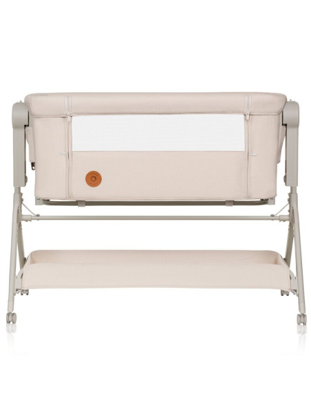 BN-LO-LEONIE_PLUS_BEIGE_SAND,Patut co-sleeper, Lionelo, Leonie Plus, Pliabil, Cu sistem de leganare, Cu setare unghiulara, Regla