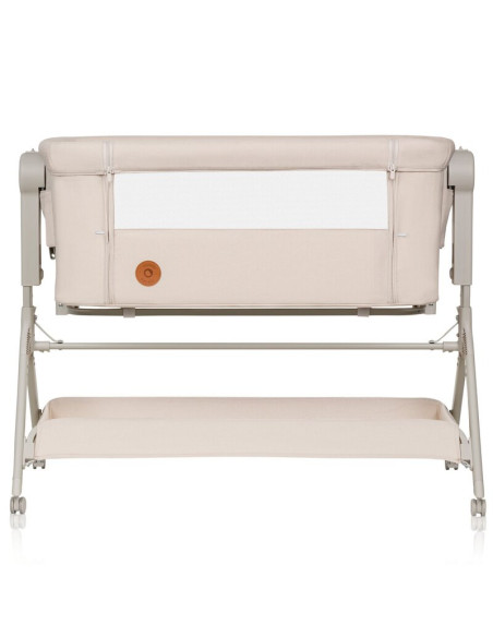 BN-LO-LEONIE_PLUS_BEIGE_SAND,Patut co-sleeper, Lionelo, Leonie Plus, Pliabil, Cu sistem de leganare, Cu setare unghiulara, Regla