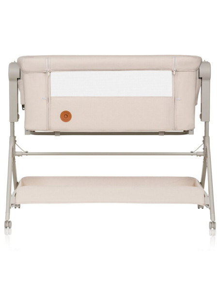 BN-LO-LEONIE_PLUS_BEIGE_SAND,Patut co-sleeper, Lionelo, Leonie Plus, Pliabil, Cu sistem de leganare, Cu setare unghiulara, Regla