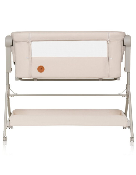 BN-LO-LEONIE_PLUS_BEIGE_SAND,Patut co-sleeper, Lionelo, Leonie Plus, Pliabil, Cu sistem de leganare, Cu setare unghiulara, Regla