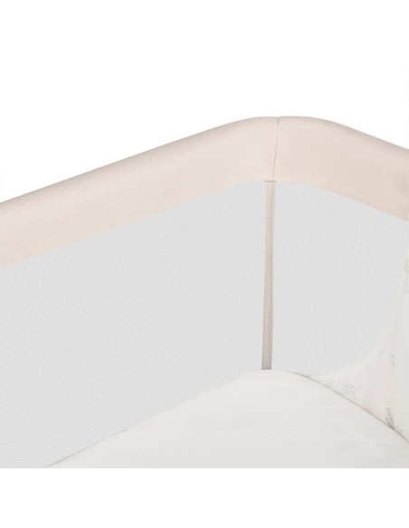 BN-LO-LEONIE_PLUS_BEIGE_SAND,Patut co-sleeper, Lionelo, Leonie Plus, Pliabil, Cu sistem de leganare, Cu setare unghiulara, Regla