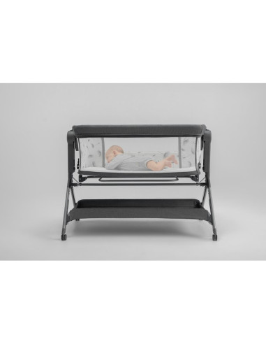 BN-LO-LEONIE_PLUS_BEIGE_SAND,Patut co-sleeper, Lionelo, Leonie Plus, Pliabil, Cu sistem de leganare, Cu setare unghiulara, Regla