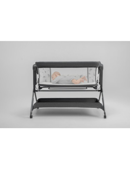 BN-LO-LEONIE_PLUS_BEIGE_SAND,Patut co-sleeper, Lionelo, Leonie Plus, Pliabil, Cu sistem de leganare, Cu setare unghiulara, Regla