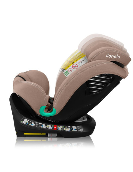 BN-LO-BASTIAAN_ONE_I-SIZE_BEIGE_SAND,Scaun auto, Lionelo, Bastiaan One i-Size, 4 in 1, Protectie laterala, Cu spatar inclinabil 