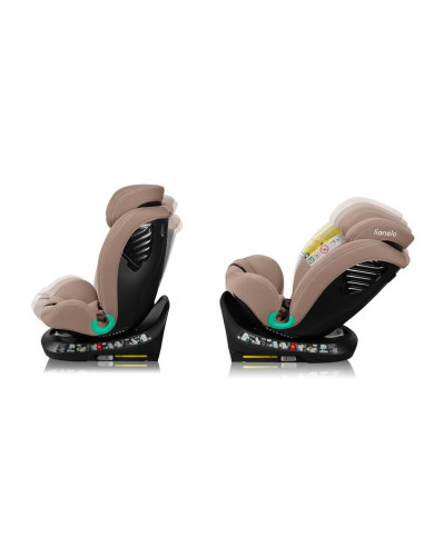 BN-LO-BASTIAAN_ONE_I-SIZE_BEIGE_SAND,Scaun auto, Lionelo, Bastiaan One i-Size, 4 in 1, Protectie laterala, Cu spatar inclinabil 