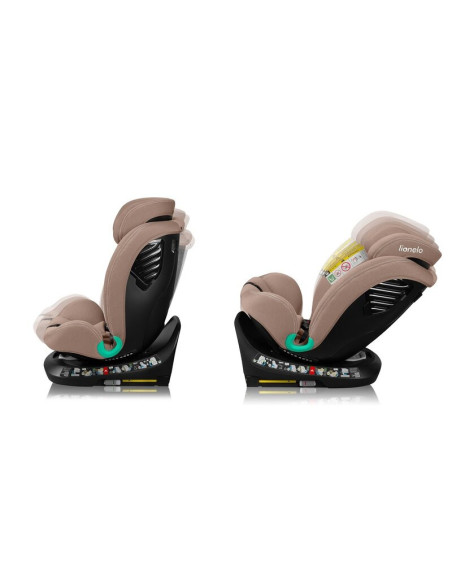 BN-LO-BASTIAAN_ONE_I-SIZE_BEIGE_SAND,Scaun auto, Lionelo, Bastiaan One i-Size, 4 in 1, Protectie laterala, Cu spatar inclinabil 