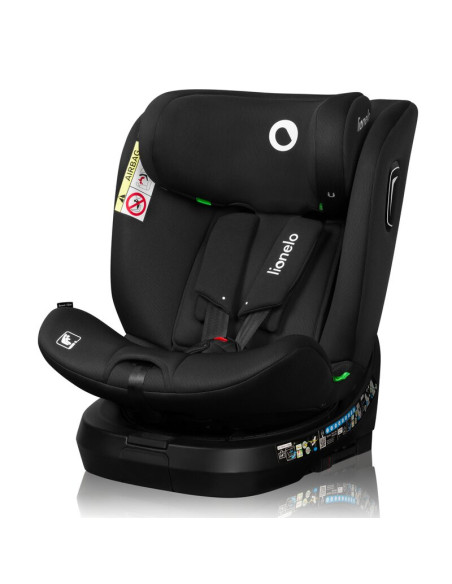 BN-LO-BRAVE_I-SIZE_BLACK_CARBON,Scaun auto, Lionelo, Brave i-Size, 4 in 1, Rotire 360 grade, Protectie laterala, Cu spatar incli
