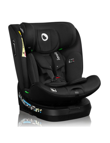 BN-LO-BRAVE_I-SIZE_BLACK_CARBON,Scaun auto, Lionelo, Brave i-Size, 4 in 1, Rotire 360 grade, Protectie laterala, Cu spatar incli