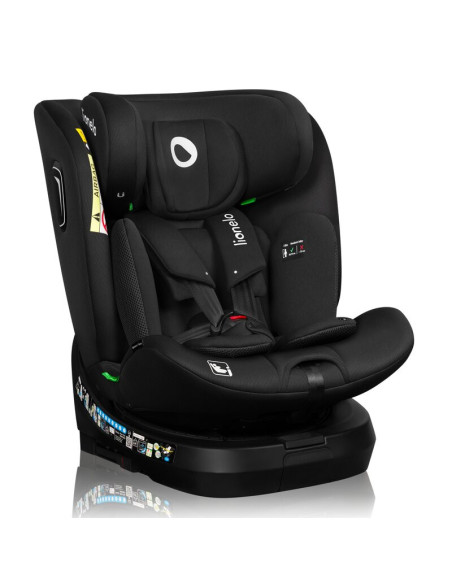 BN-LO-BRAVE_I-SIZE_BLACK_CARBON,Scaun auto, Lionelo, Brave i-Size, 4 in 1, Rotire 360 grade, Protectie laterala, Cu spatar incli