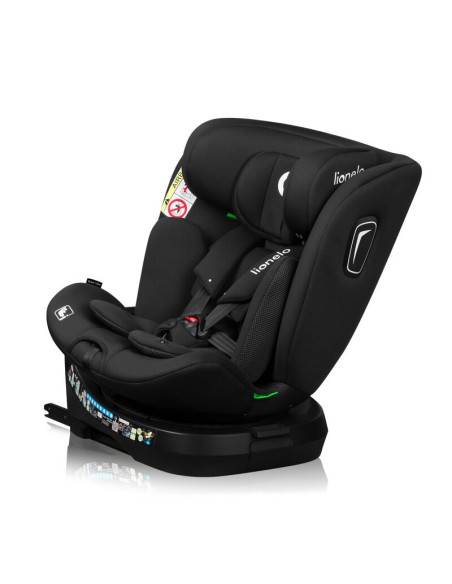 BN-LO-BRAVE_I-SIZE_BLACK_CARBON,Scaun auto, Lionelo, Brave i-Size, 4 in 1, Rotire 360 grade, Protectie laterala, Cu spatar incli