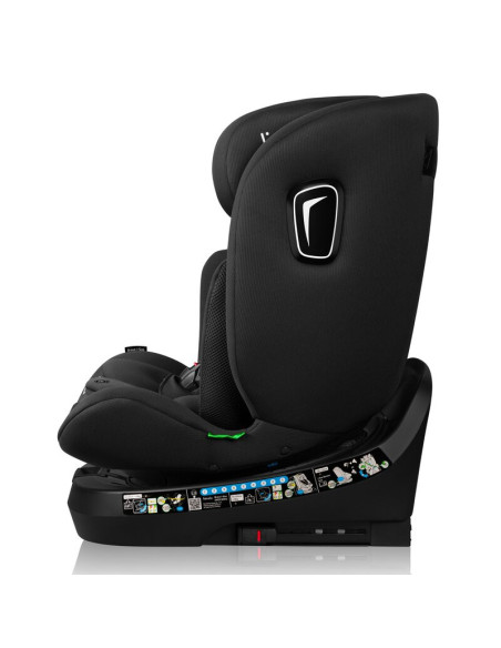 BN-LO-BRAVE_I-SIZE_BLACK_CARBON,Scaun auto, Lionelo, Brave i-Size, 4 in 1, Rotire 360 grade, Protectie laterala, Cu spatar incli