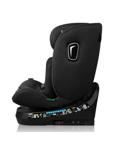 BN-LO-BRAVE_I-SIZE_BLACK_CARBON,Scaun auto, Lionelo, Brave i-Size, 4 in 1, Rotire 360 grade, Protectie laterala, Cu spatar incli
