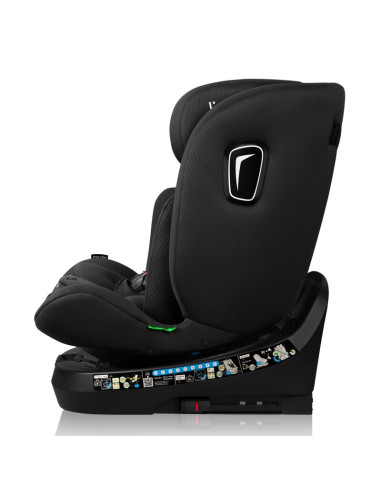 BN-LO-BRAVE_I-SIZE_BLACK_CARBON,Scaun auto, Lionelo, Brave i-Size, 4 in 1, Rotire 360 grade, Protectie laterala, Cu spatar incli