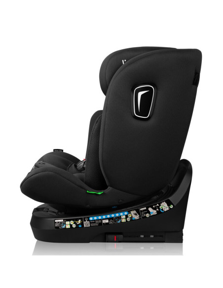 BN-LO-BRAVE_I-SIZE_BLACK_CARBON,Scaun auto, Lionelo, Brave i-Size, 4 in 1, Rotire 360 grade, Protectie laterala, Cu spatar incli