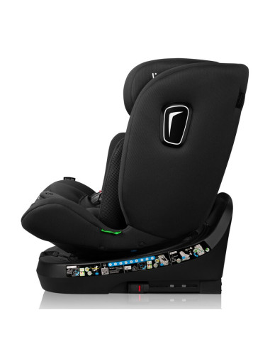 BN-LO-BRAVE_I-SIZE_BLACK_CARBON,Scaun auto, Lionelo, Brave i-Size, 4 in 1, Rotire 360 grade, Protectie laterala, Cu spatar incli
