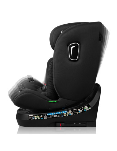 BN-LO-BRAVE_I-SIZE_BLACK_CARBON,Scaun auto, Lionelo, Brave i-Size, 4 in 1, Rotire 360 grade, Protectie laterala, Cu spatar incli