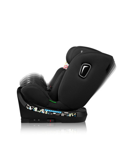 BN-LO-BRAVE_I-SIZE_BLACK_CARBON,Scaun auto, Lionelo, Brave i-Size, 4 in 1, Rotire 360 grade, Protectie laterala, Cu spatar incli