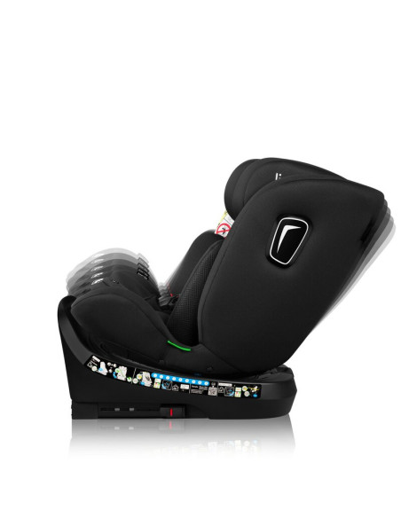 BN-LO-BRAVE_I-SIZE_BLACK_CARBON,Scaun auto, Lionelo, Brave i-Size, 4 in 1, Rotire 360 grade, Protectie laterala, Cu spatar incli